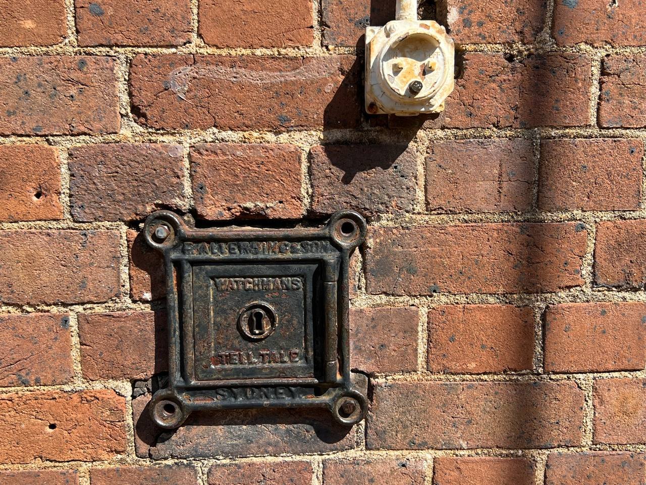 A watchman's tell-tale station by R. Allerding and Son of Sydney